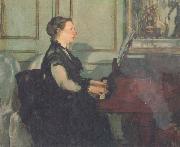 Edouard Manet Mme Manet at the Piano (mk40) oil painting on canvas